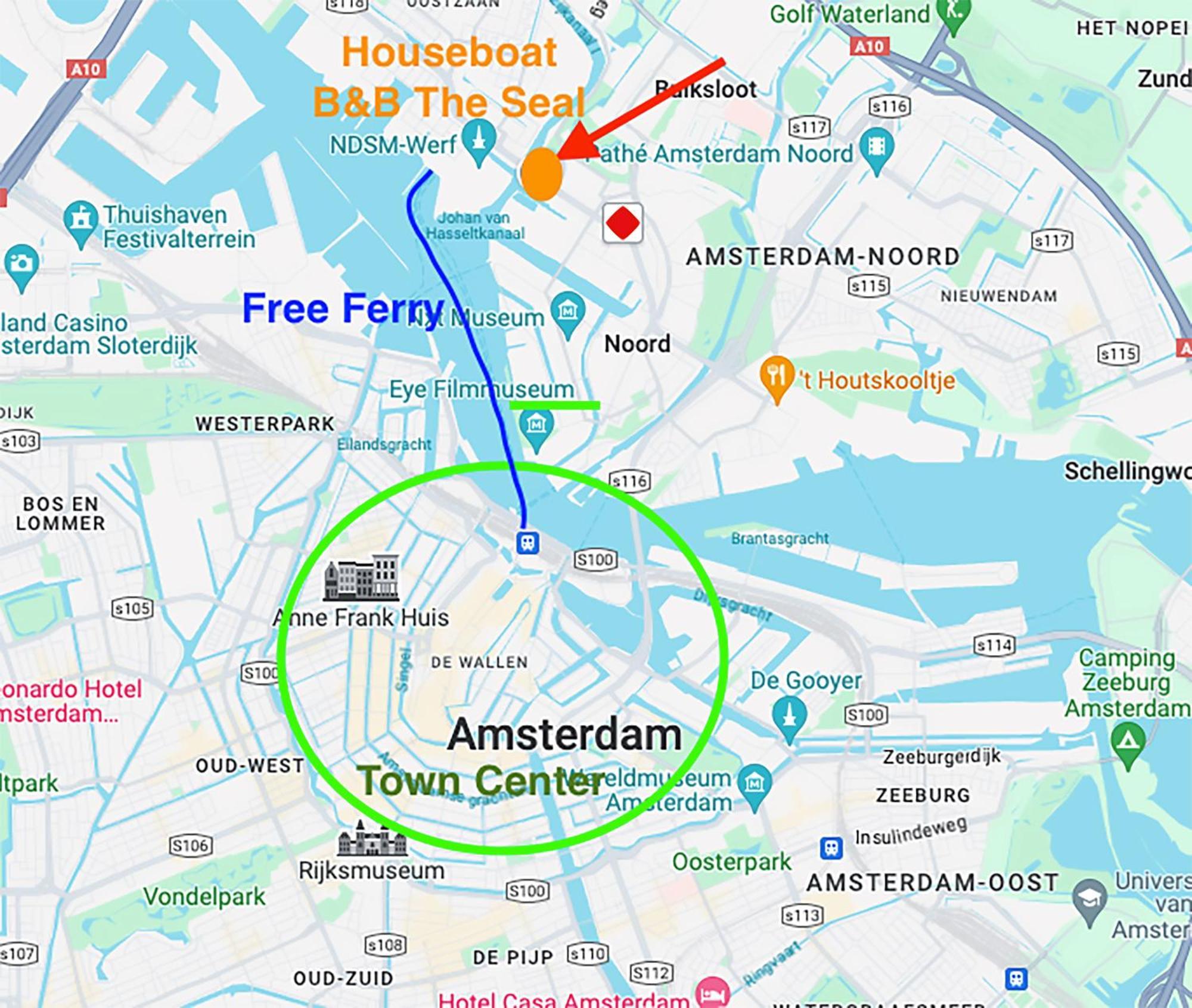 Frühstückspension Houseboat With Water Terrace, Free Parking, Free Bikes & Fast Wifi Amsterdam